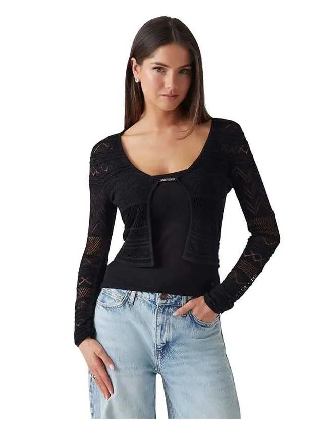 Guess - rupičasti ženski kardigan