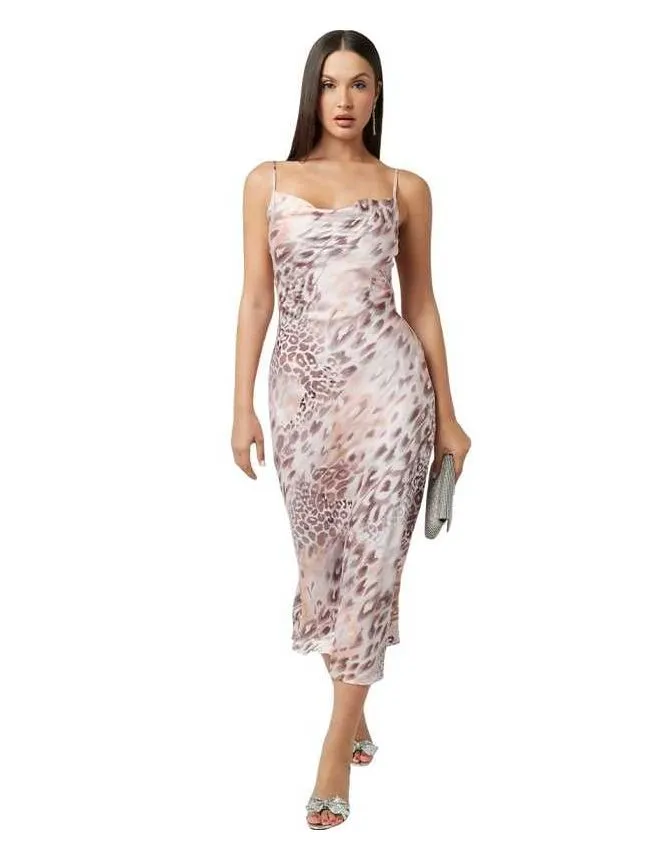 Guess - satenska midi haljina