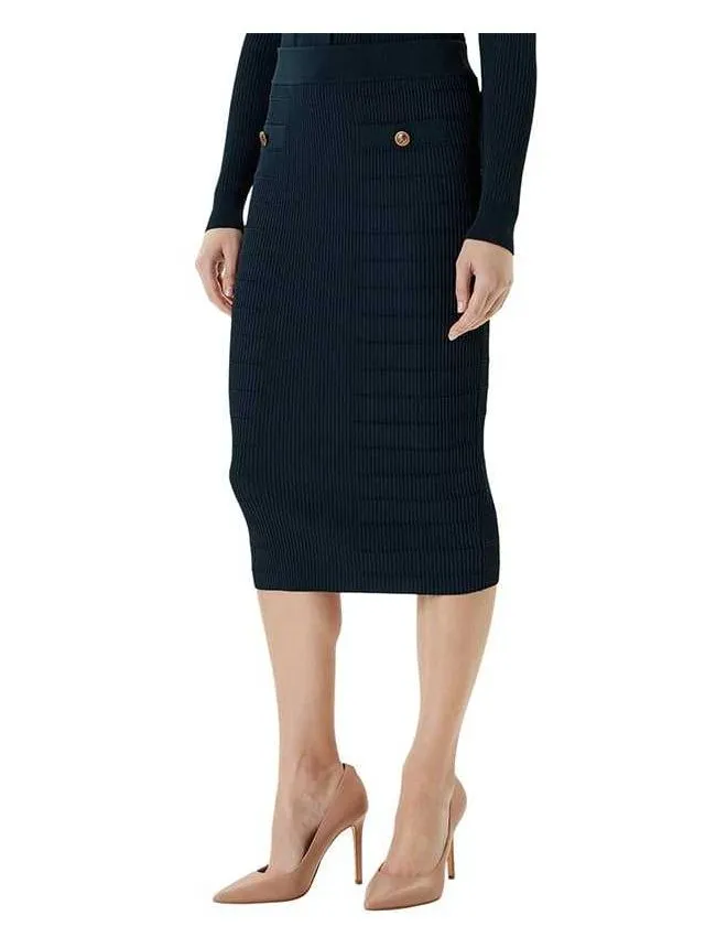 Guess - teget slim fit suknja