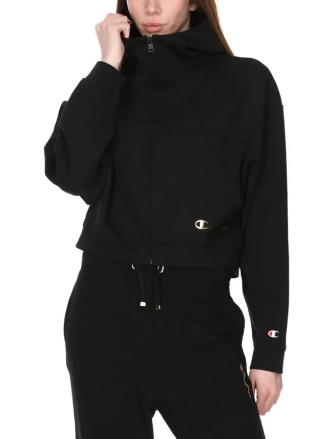 Hooded full zip sweatshirt