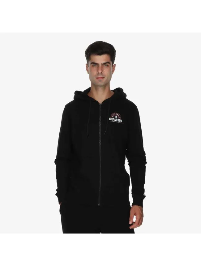 Hooded full zip sweatshirt