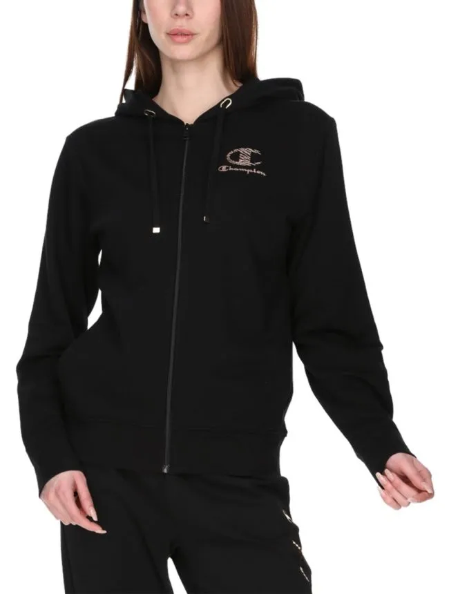 Hooded full zip sweatshirt