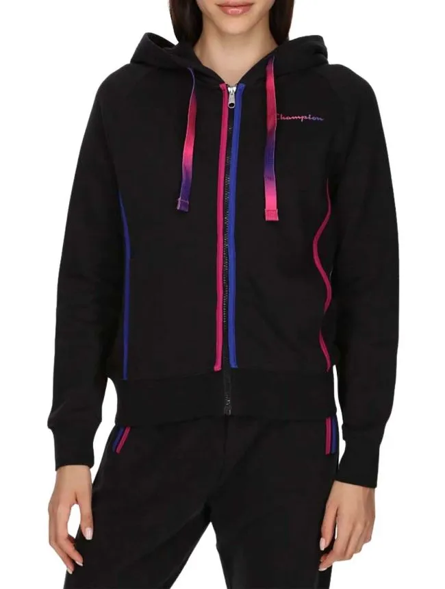 Hooded full zip sweatshirt