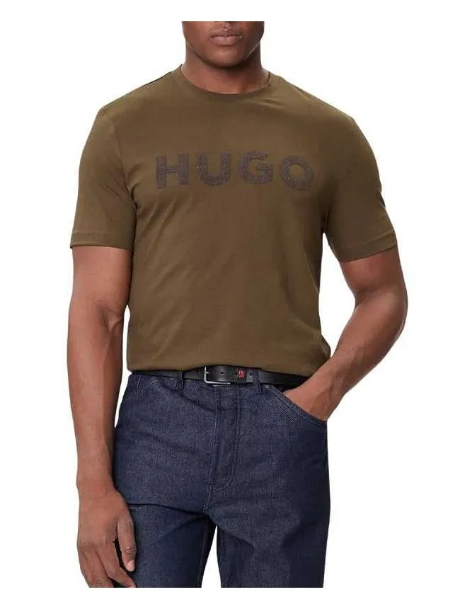 Hugo - braon pamučna muška majica