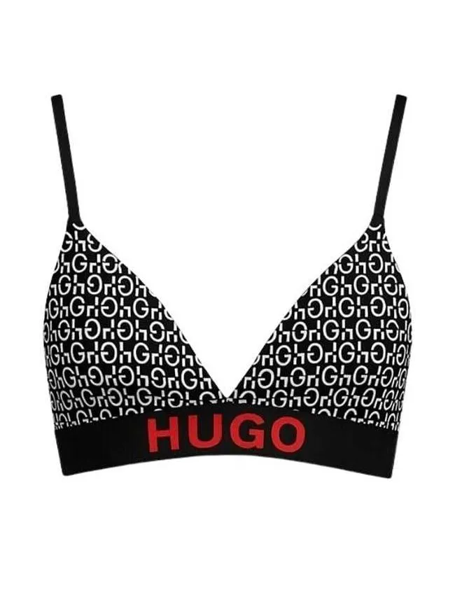 Hugo - crno-beli logo grudnjak