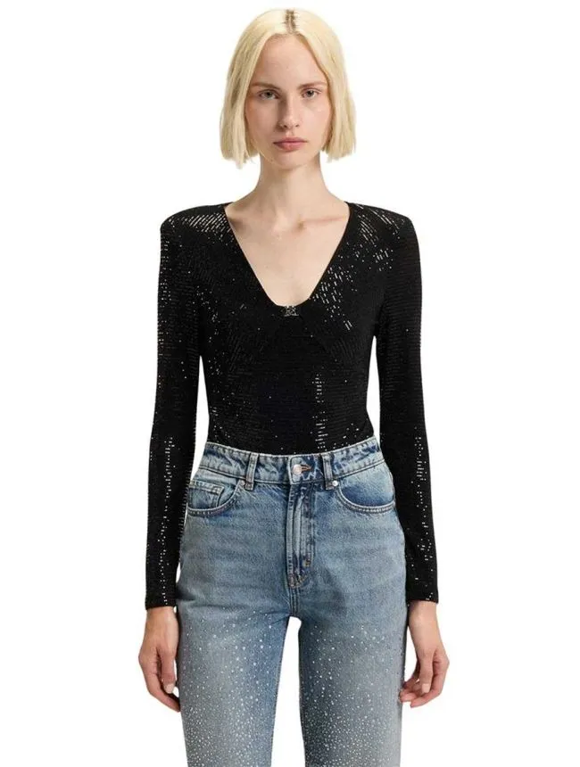 Hugo - Šljokičasti ženski bodi