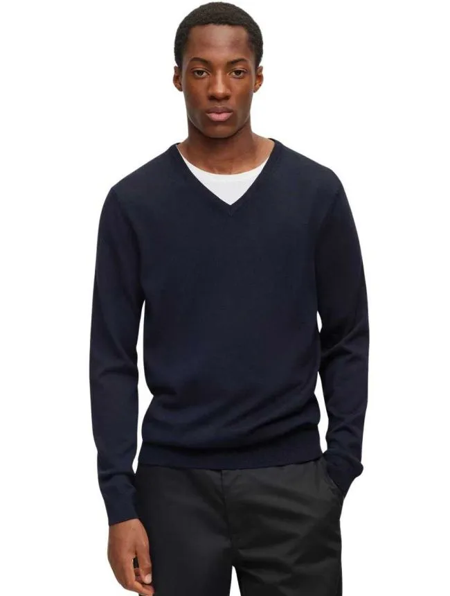 Hugo - muški džemper na v izrez