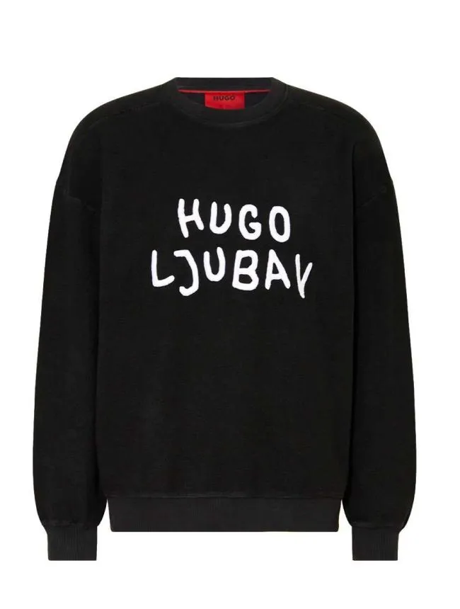 Hugo x ljubav - crni muški duks