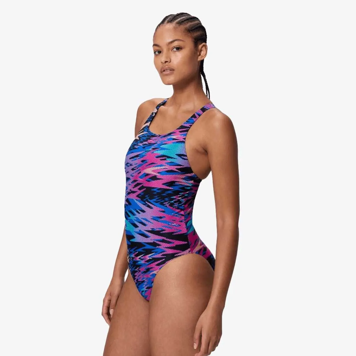 Hyperboom print medalist one piece