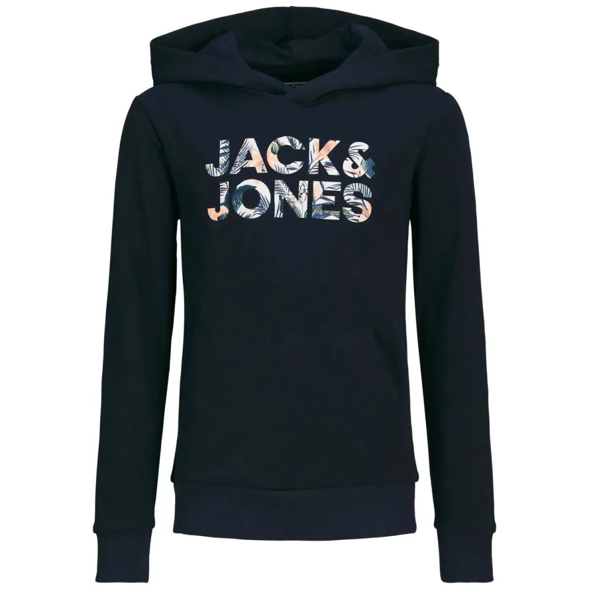 Jack &amp; jones junior duks za decake sa kapuljacom jjebryan, crni
