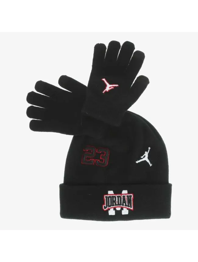 Jan jordan patch beanie set