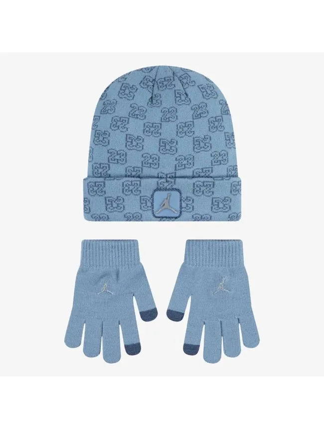 Jan monogram beanie set
