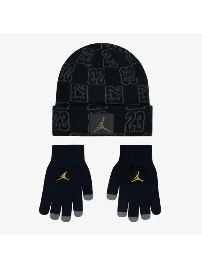 Jan monogram beanie set