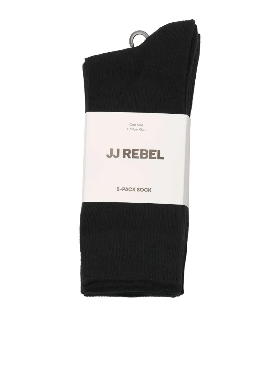 Jj rebel duge Čarape crne 5 pak