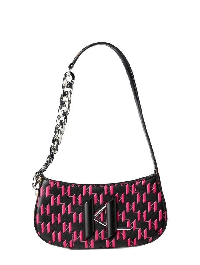 K/saddle chain print baguette