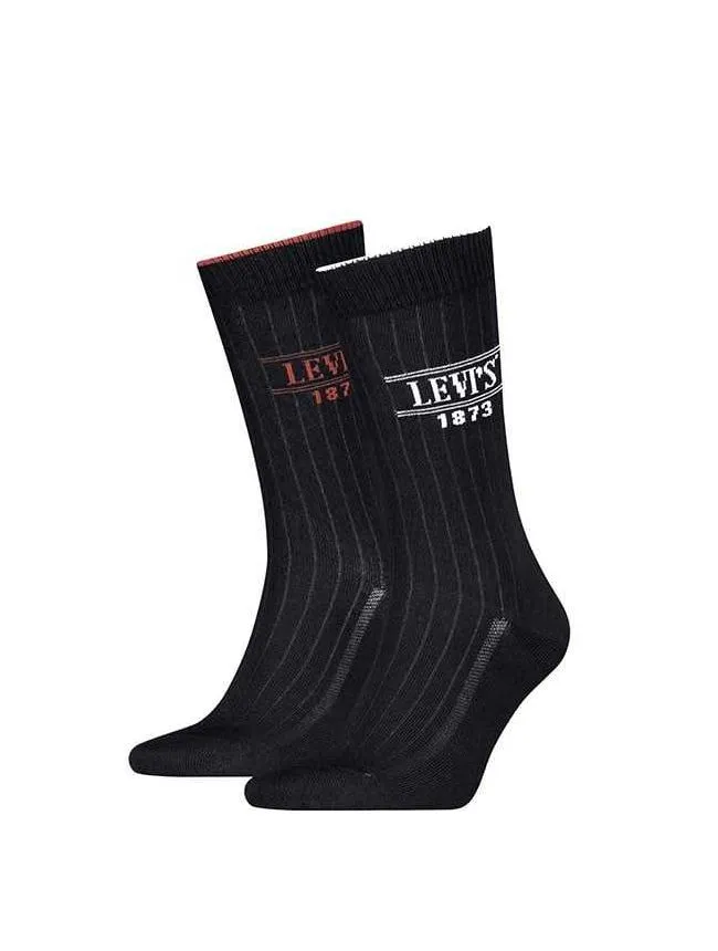 Levis - crne muške čarape u setu
