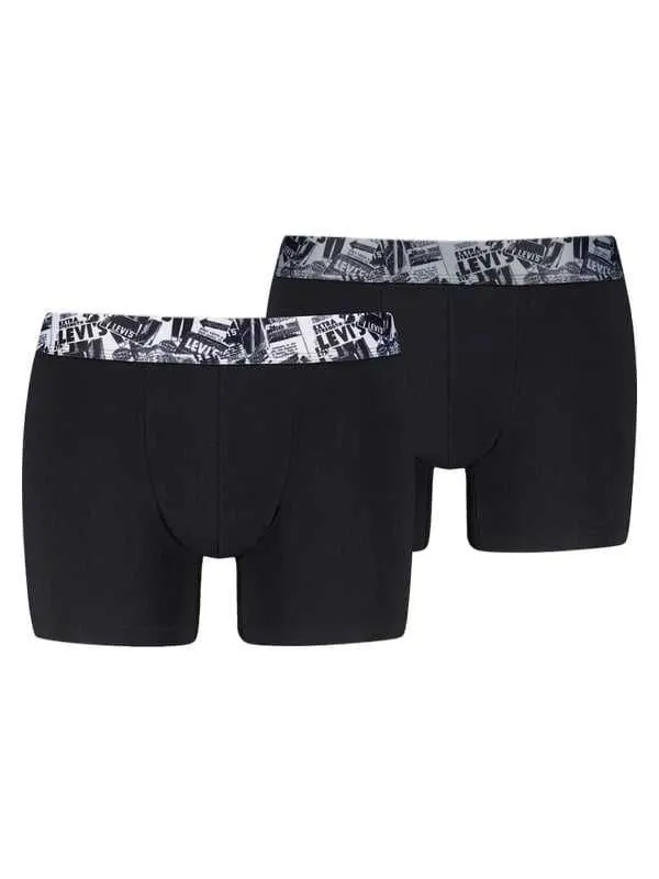 Levis - crne muške bokserice u setu