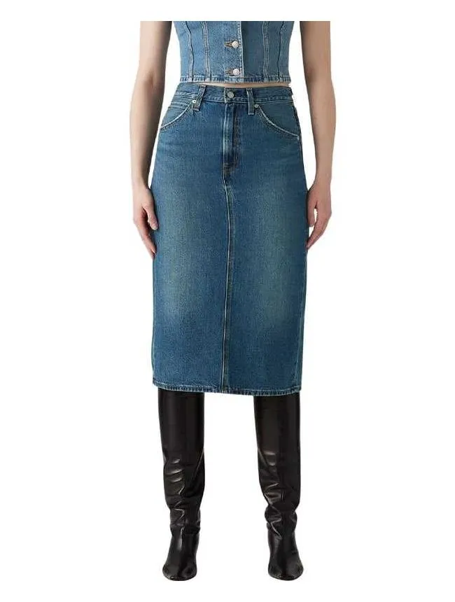 Levis - denim midi suknja