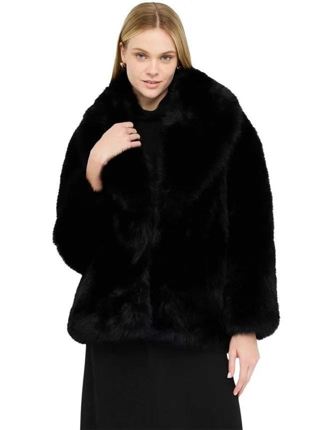 Liu jo - crna ženska bunda