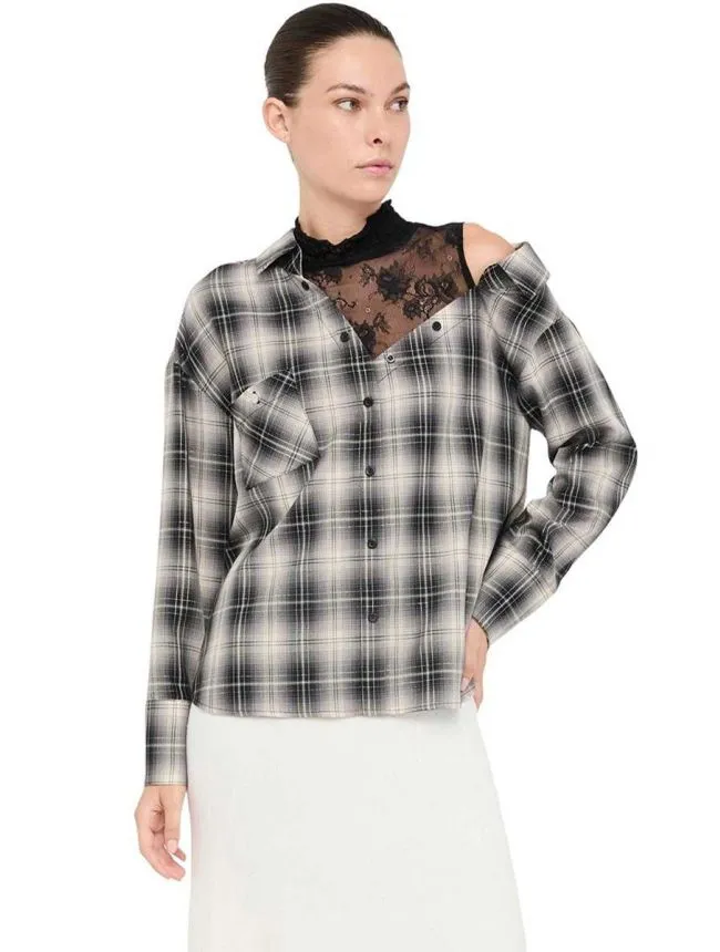 Liu jo - karirna ženska košulja