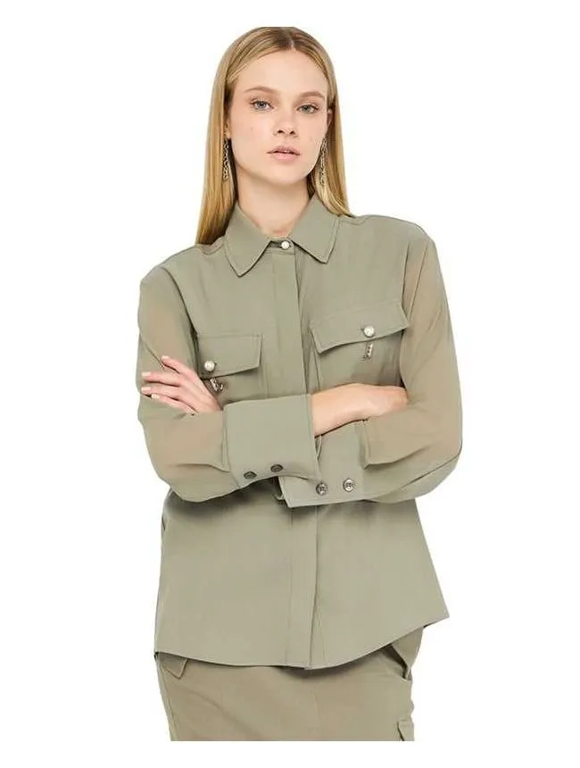 Liu jo - maslinasta ženska košulja