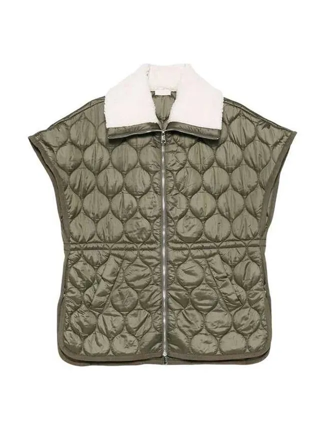 Liu jo - maslinasti ženski prsluk