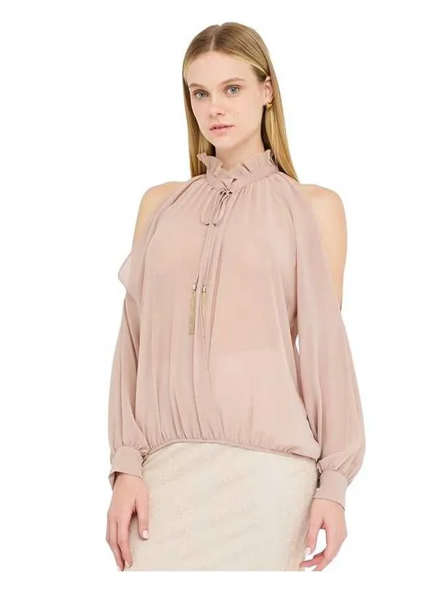 Liu jo - puder roze ženska bluza