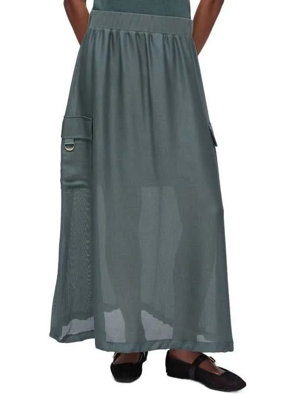 Liu jo - zelena maxi suknja