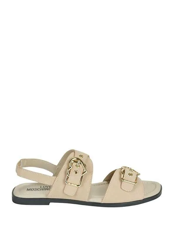 Love moschino - bež ženske sandale