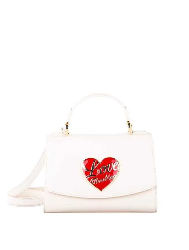 Love moschino - bela ženska torbica