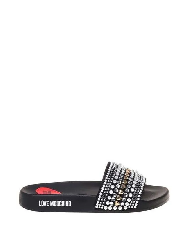 Love moschino - Ženske papuče sa cirkonima