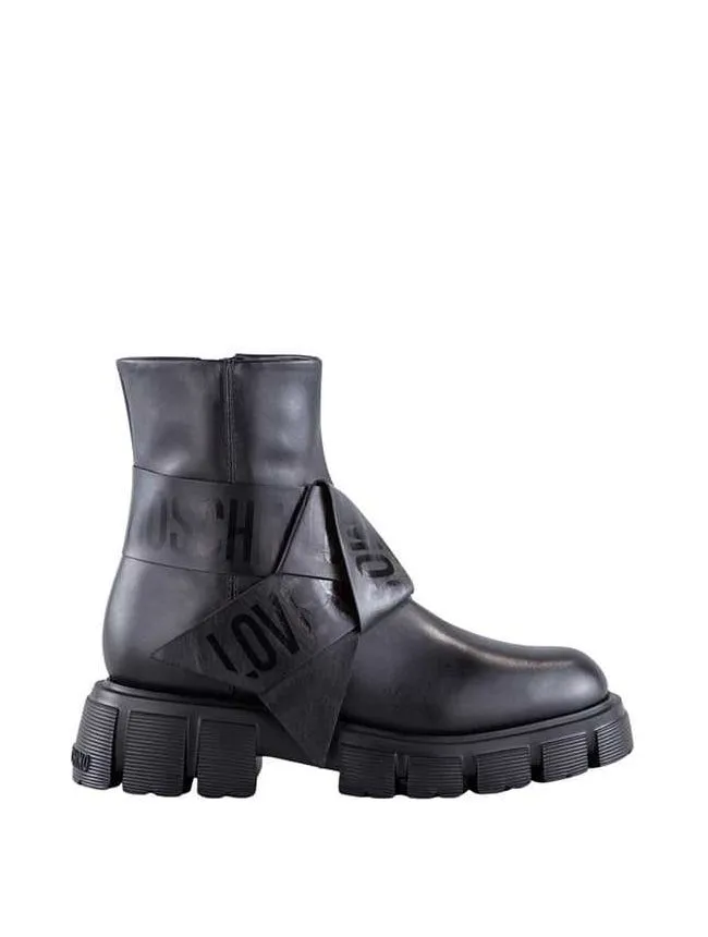 Love moschino - kožne ženske čizme