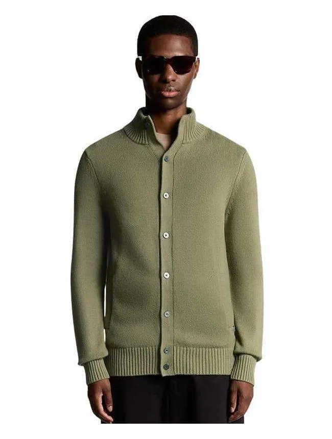 Lyle&scott - maslinasti muški kardigan