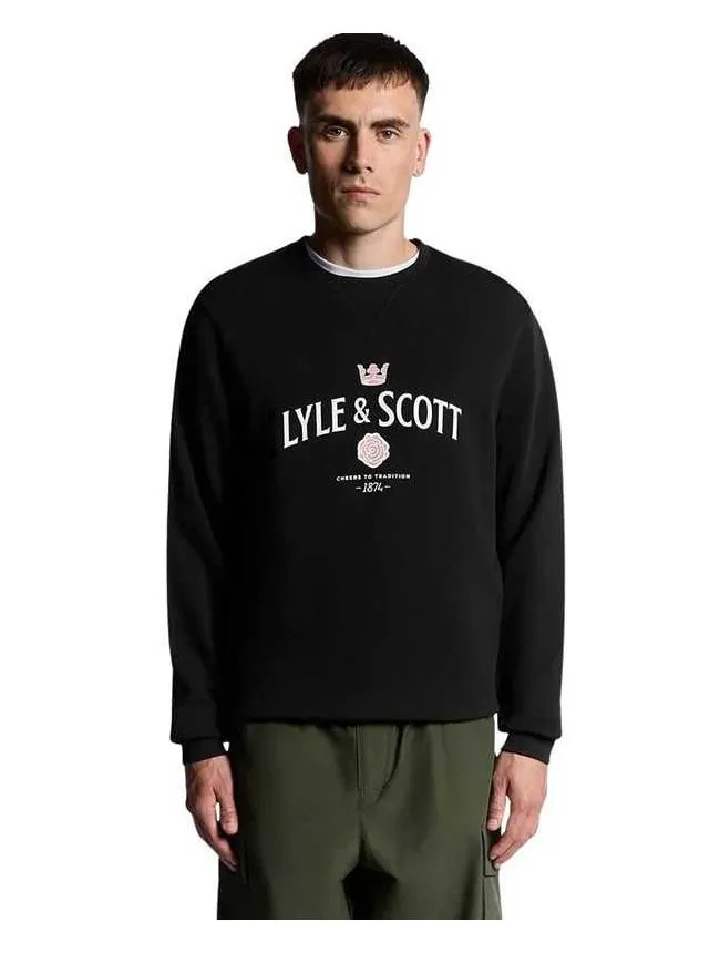 Lyle&scott - muški duks sa printom
