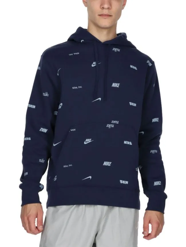 M nk club+ bb po aop hoodie