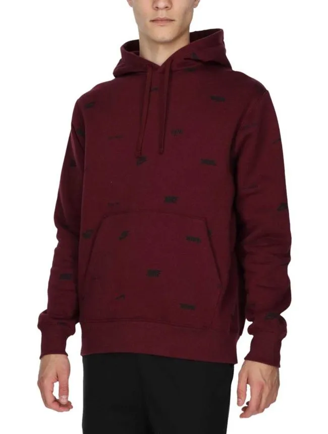 M nk club+ bb po aop hoodie