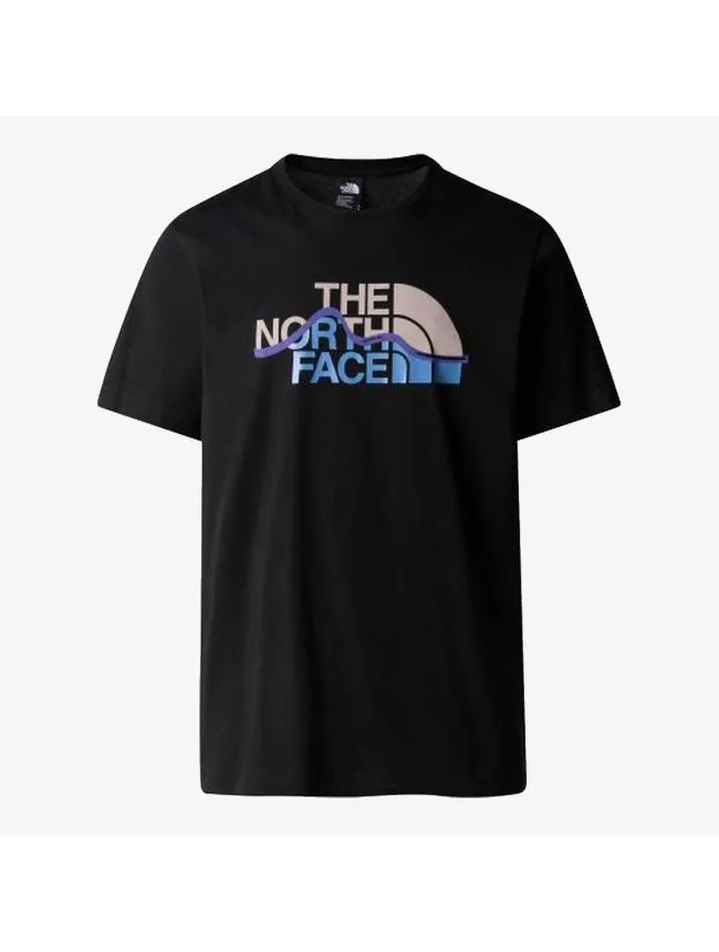 M s/s mountain line tee