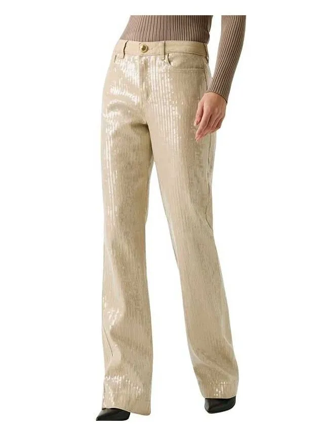 Marciano - zlatne ženske pantalone sa diskićima