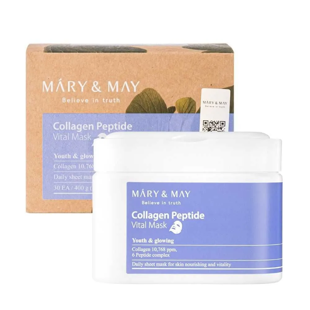 Mary&amp;may collagen peptide vital mask 30 kom