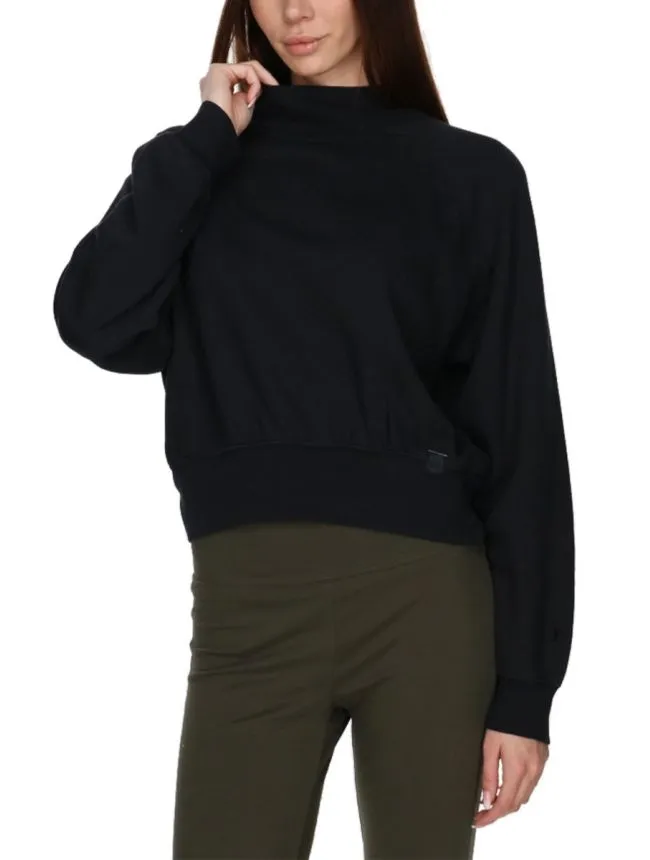 Mock turtle neck long sleeves sweatshirt