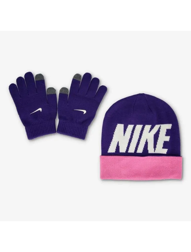 Nan wordmark colorblock beanie
