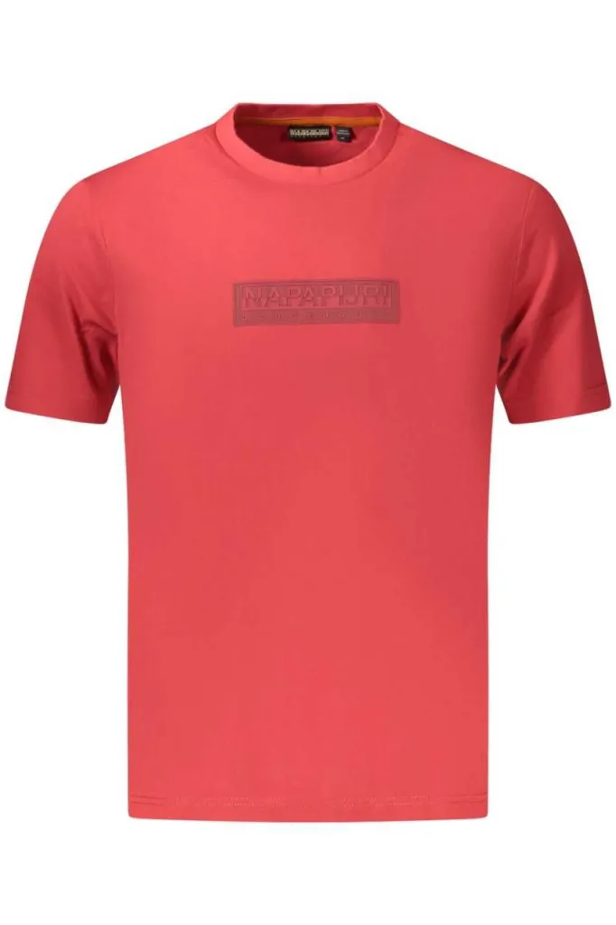 Napapijri muška majica np0a4iflsboxlogoss1, crvena