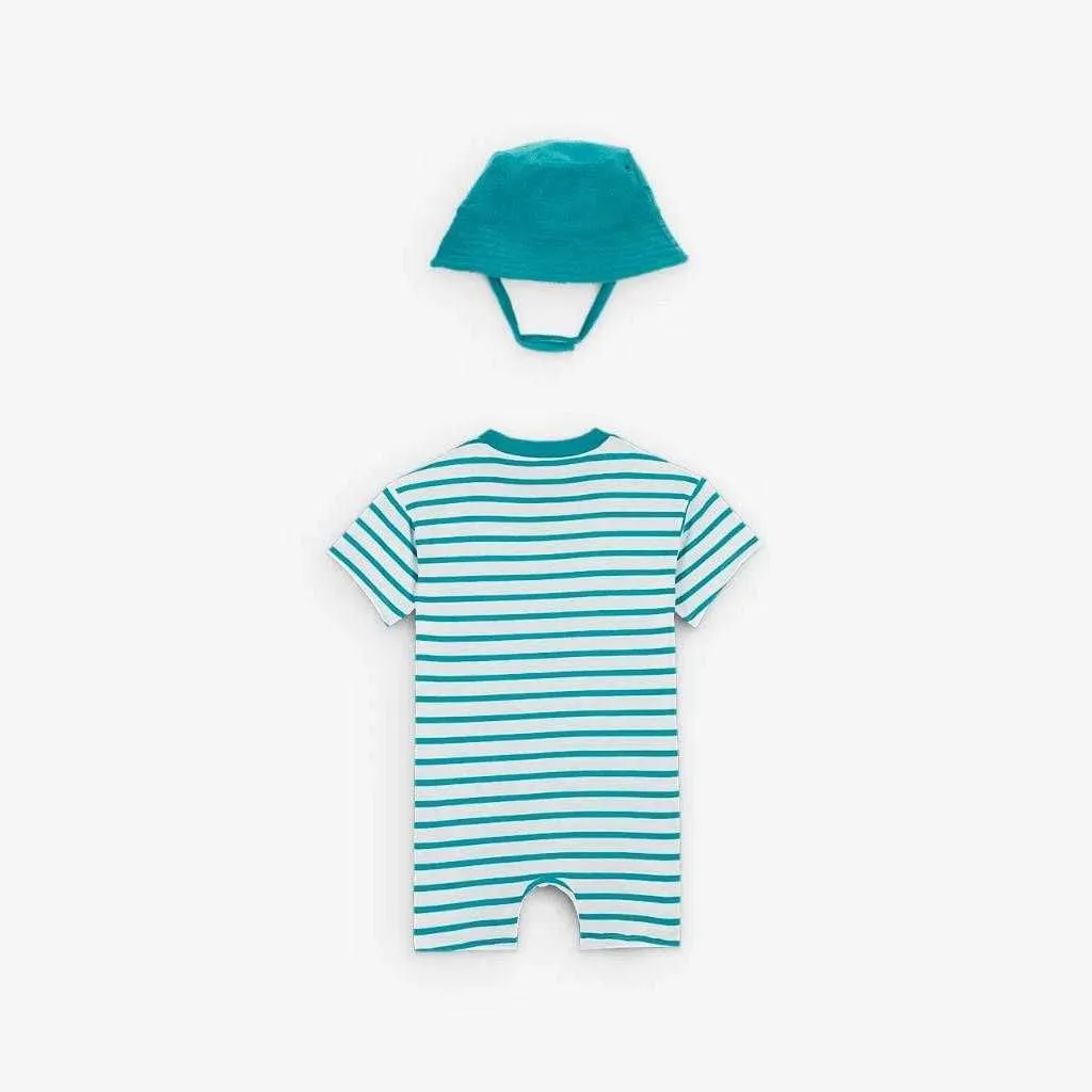 Nkn towel terry ss sl romper