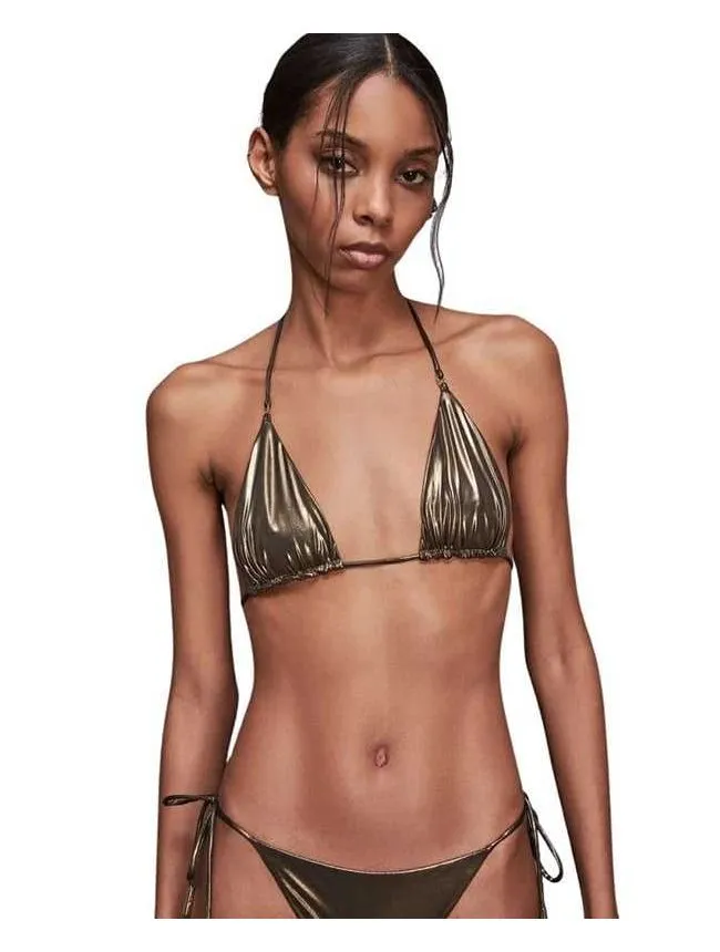 Patrizia pepe - zlatni bikini top