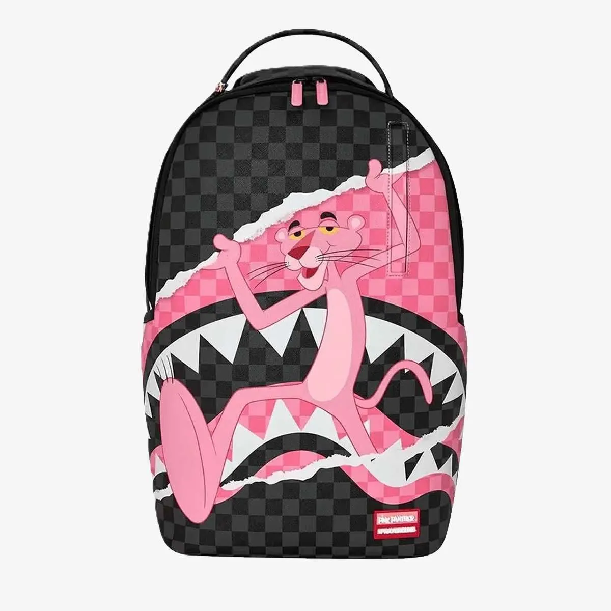 Pink panther on the run backpack