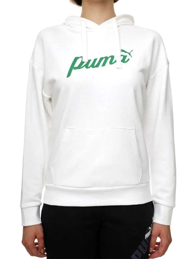 Puma ess+ blossom script hoodie tr