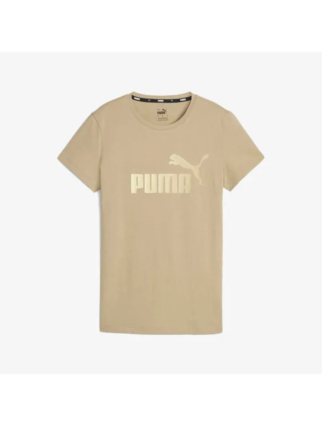 Puma ess+ metallic logo tee