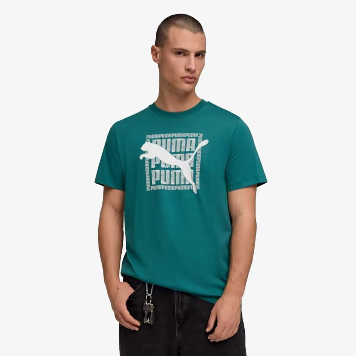Puma graphic puma wording tee