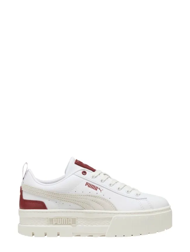 Puma white-intense red