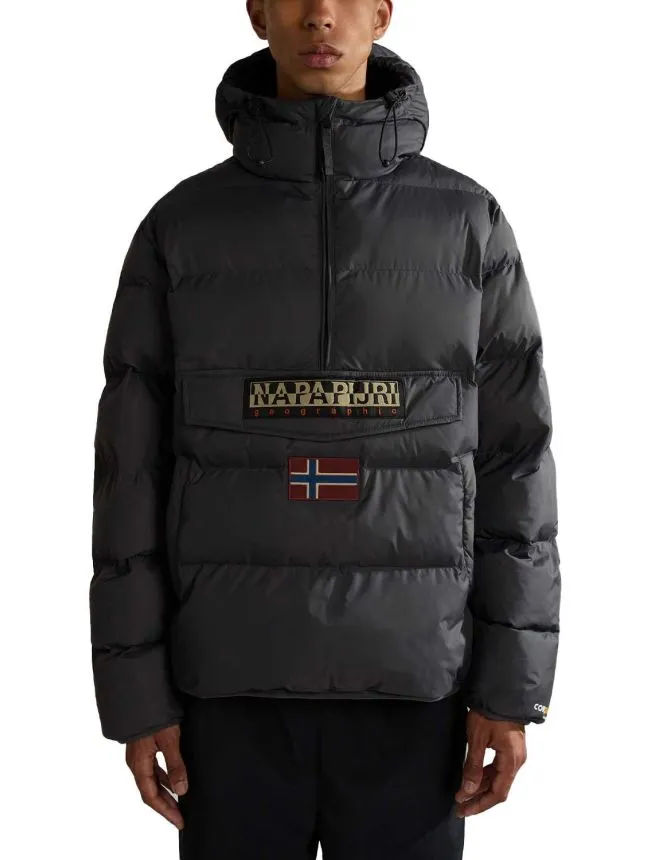 Rainforest op wi puf dark grey solid